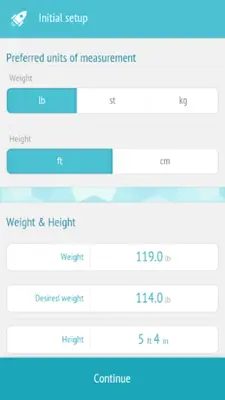 Weight tracker, BMI Calculator android App screenshot 1