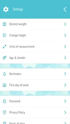 Weight tracker, BMI Calculator android App screenshot 2