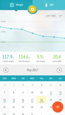 Weight tracker, BMI Calculator android App screenshot 6